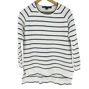 French Connection Ribbed cotton nautical sailor sweater